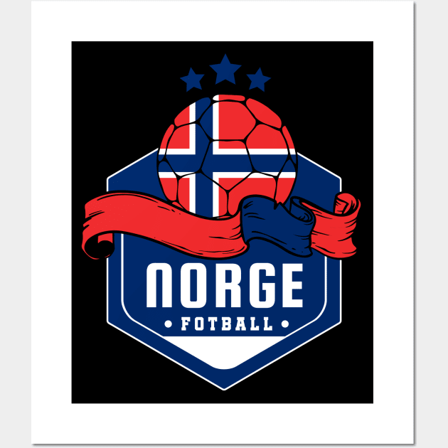 Norge Football Wall Art by footballomatic